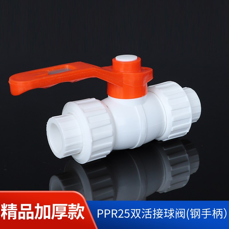 德塑4分20ppr6分25s内丝接头双活接全塑球阀热熔阀门水管管件配件