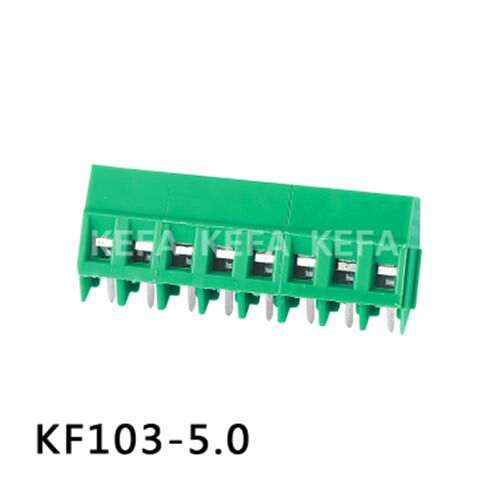 螺钉式PCB接线端子KF103-5.0mm铜焊脚铁方扣铜方扣斜接线柱