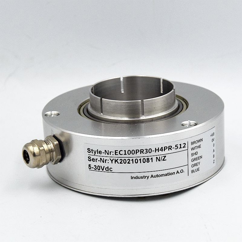 宜科型旋转中空编码器EC100PR30-H4PR-512全空心轴大口径