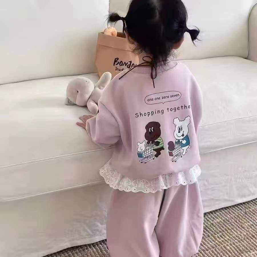 女童洋气套装~春秋儿童多巴胺