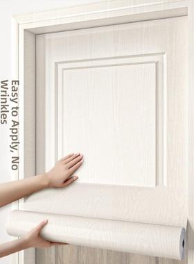 门贴纸木门翻新自粘旧门遮丑补洞卧室门装饰包门套房门木纹改色膜