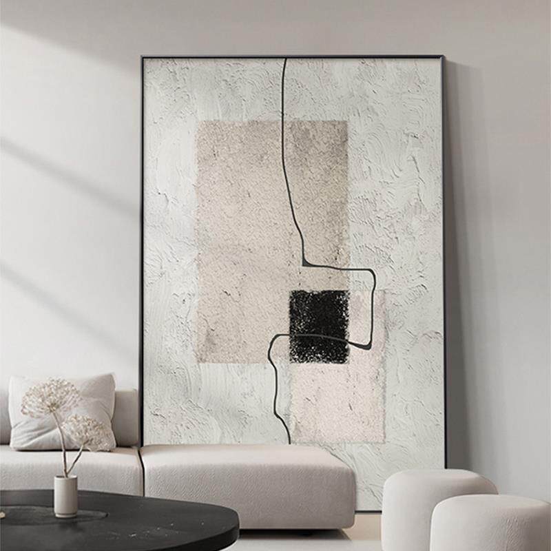 抽象装饰画意式极简客厅落地画沙发背景墙挂画玄关画走廊过道壁画