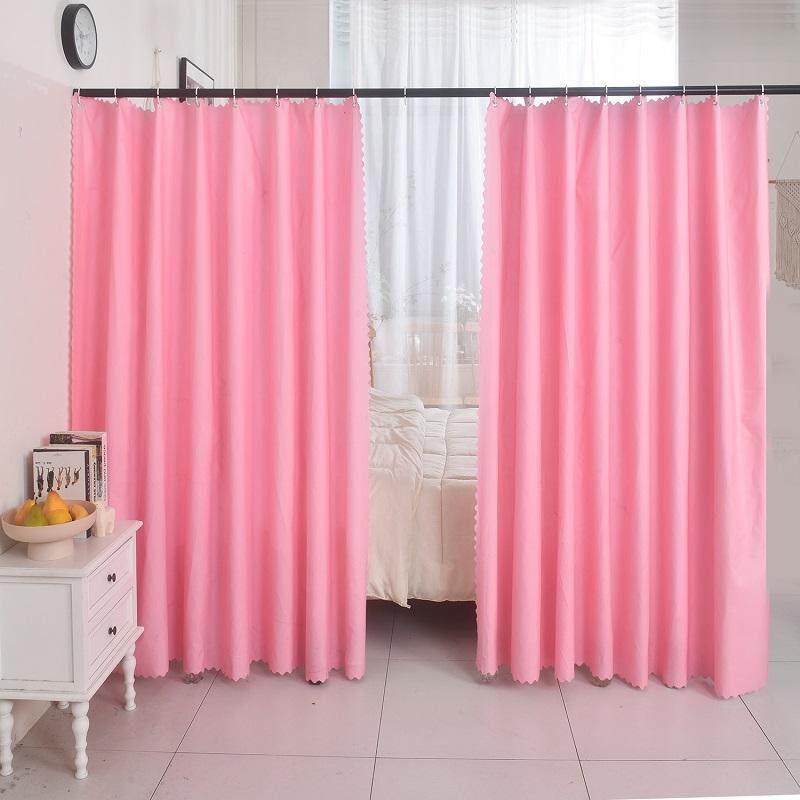 加厚遮光帘遮挡帘卧室家用床帘子窗帘客厅房间分割布隔断帘纯色,床上用品,床幔,淘宝优惠券,粉丝福利购,淘宝优惠卷