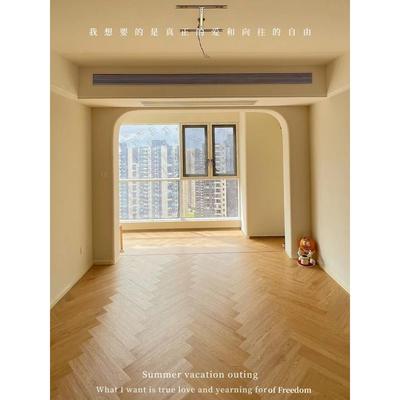 spc石塑地板零醛家用环保防水锁扣石晶PVC地暖地板贴鱼骨纹人字拼