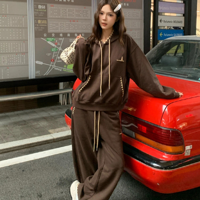 韩系学院风运动服套装女