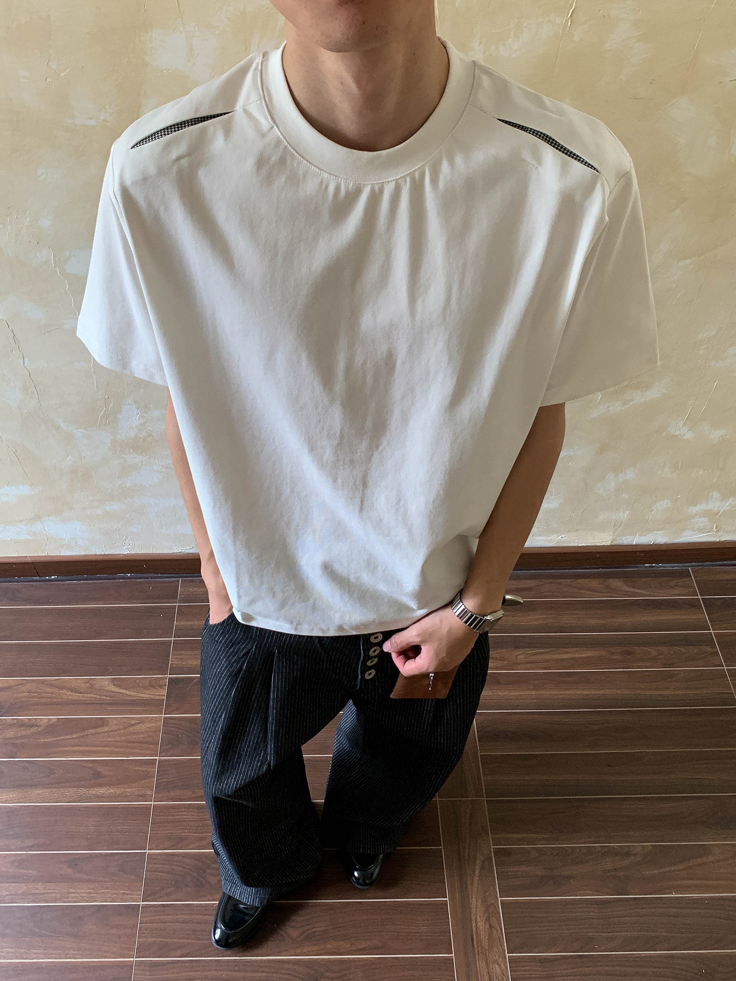 Oalin American fashion brand deconstructed splicing design short