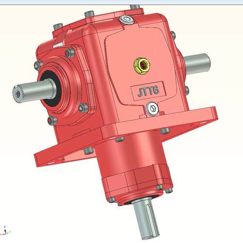 T6-1:1-D-LR(D-LR-O)T系列螺旋锥齿轮转向箱T型换向器速机