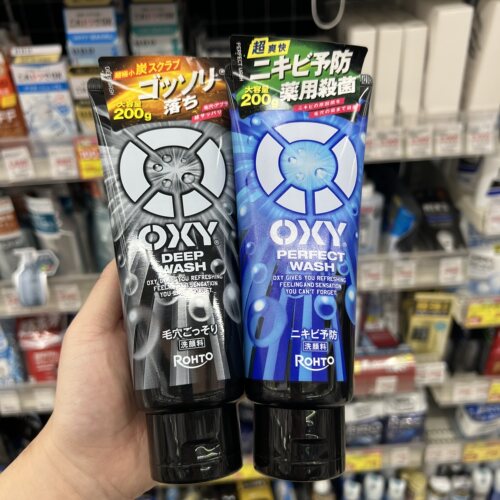 日本乐敦OXY洗面奶欧治男士专用激爽清洁去油保湿洁面乳控油130g