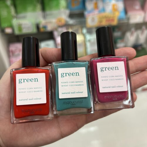 日本直邮Manucurist green法国有机 绿色天然植物指甲油系列15ml