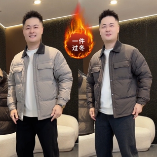 【老钱风】冬季爆款男士高级感时尚百搭棉服外套轻奢休闲翻领夹克