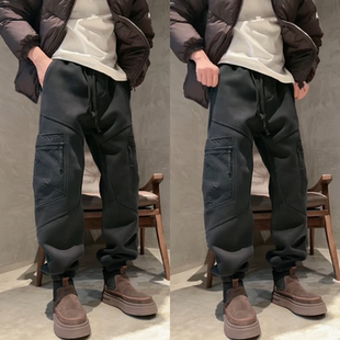 冬季 束脚卫裤 高品质加厚水洗做旧休闲裤 大口袋工装 男款 直播间同款