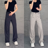 男士 潮牌休闲裤 宽松商务休闲百搭垂感中高腰西裤 秋季 直筒长裤