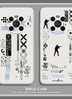 csgo印花集p60华为mate50pro手机壳p50潮p40p30荣耀90畅享40女X50男nova11游戏10周边30S防摔9se硅胶80软壳70