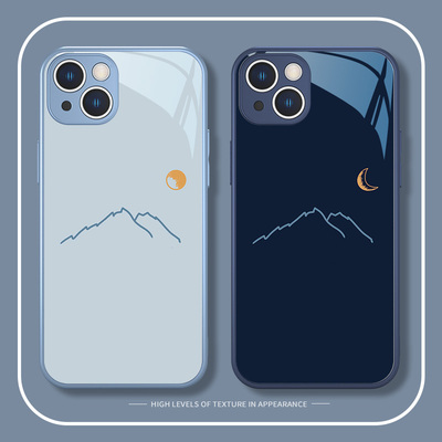 日照金山vivox90pro手机壳x70pro男士新款x80小众高级感iqoo10/11简约iqoo9潮牌8男款s10玻璃适用s12套neo5