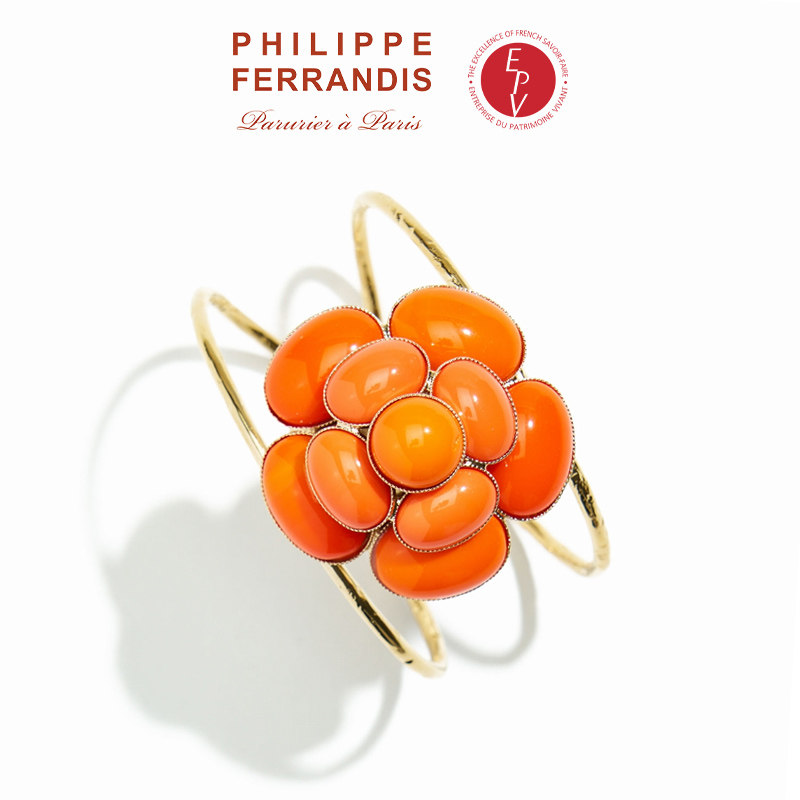 【AZLOOK】Philippe Ferrandis自由之爱山茶花手镯爆款高级感首饰