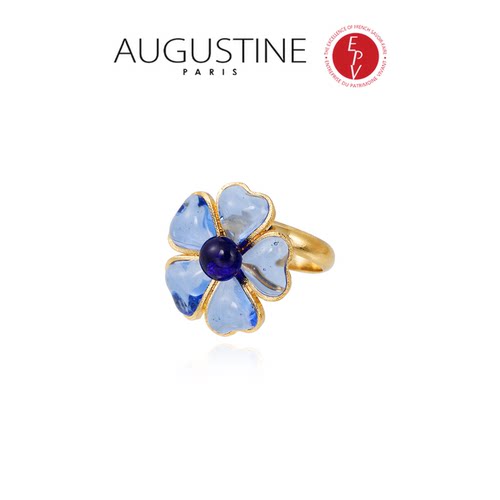 【AZLOOK】Augustine Paris古法琉璃山茶花戒指可调节时尚首饰品