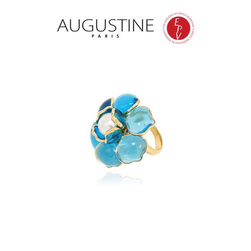【AZLOOK】Augustine Paris古法琉璃山茶花戒指耳环项链高奢套装