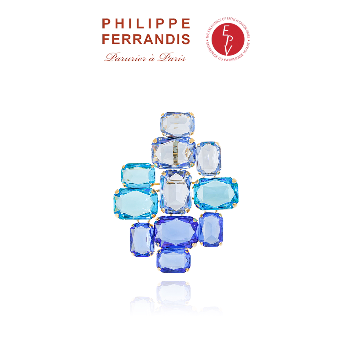 【AZLOOK】Philippe Ferrandis蔚蓝假日胸针女高级感轻奢时尚饰品