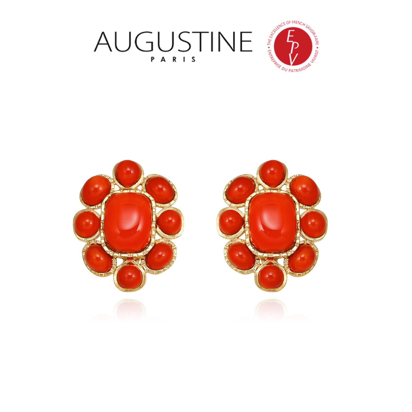 AZLOOK【法国进口】AUGUSTINE PARIS古法琉璃耳环女高级感轻奢