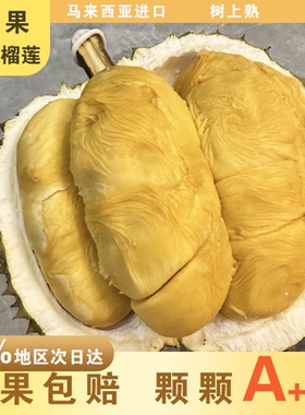 黑刺[鲜果]三A级黑刺榴莲D200马来西亚树上熟当季新果顺丰包邮