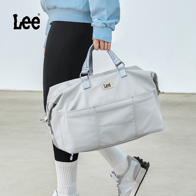 Lee新款轻便大容量旅行包男女手提运动健身包出差登机行李旅游包