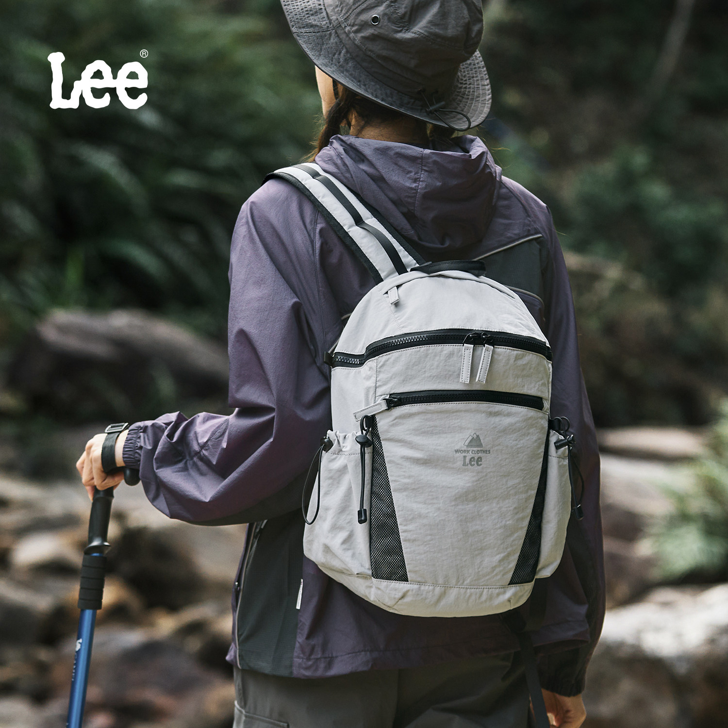 Lee户外系列运动登山包双肩包女轻量化徒步旅行包大容量轻便背包