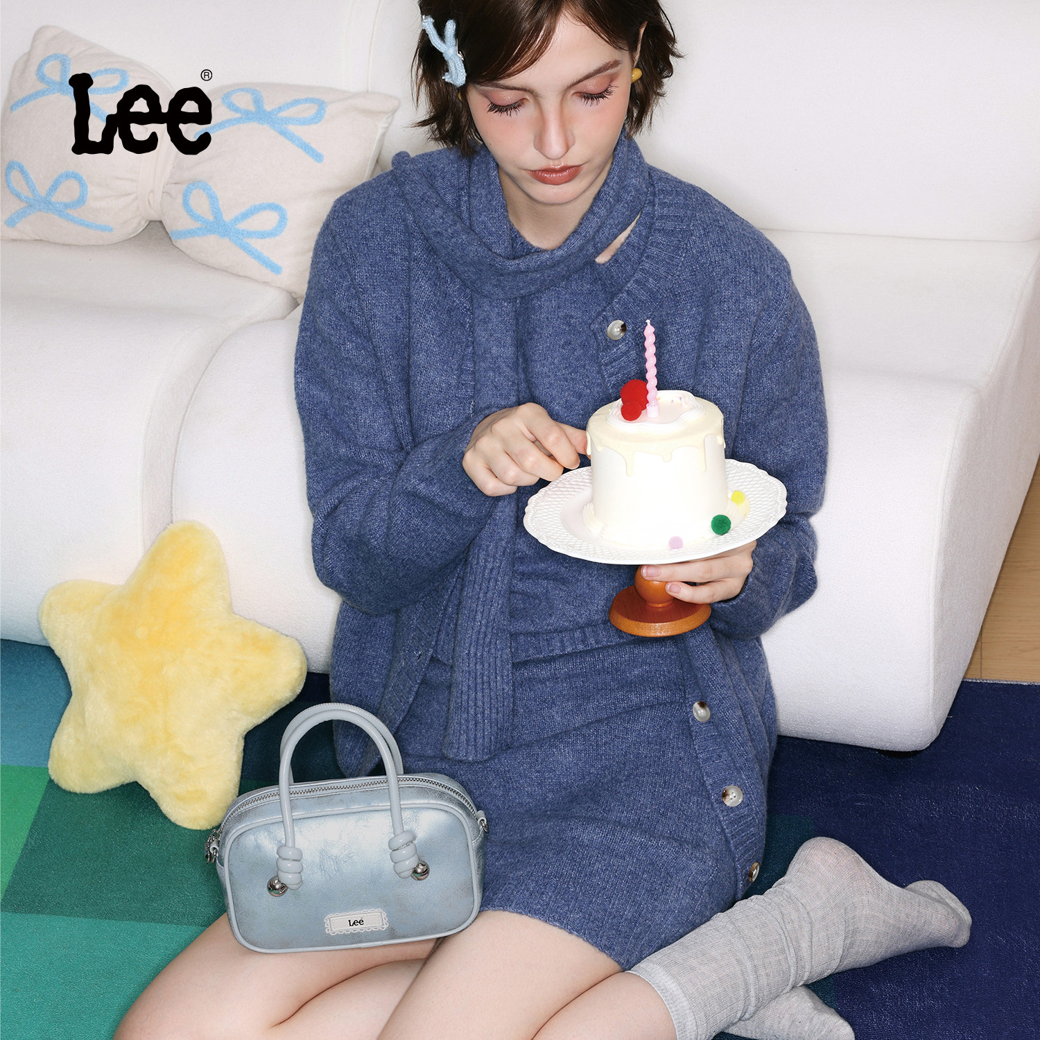 Lee枕头包职场上班小巧手提包图片