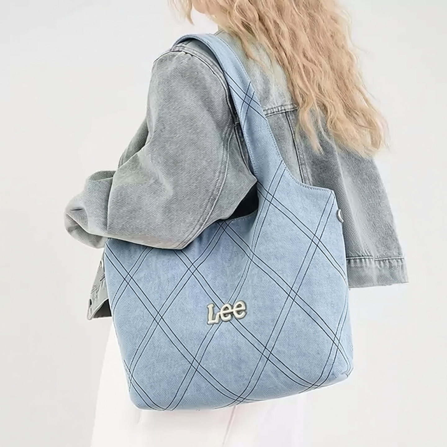 Lee冬季丹宁牛仔托特包