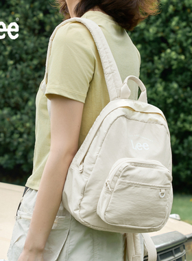 Lee新款户外出游双肩包女生百搭轻便旅行包女休闲通勤秋游小背包