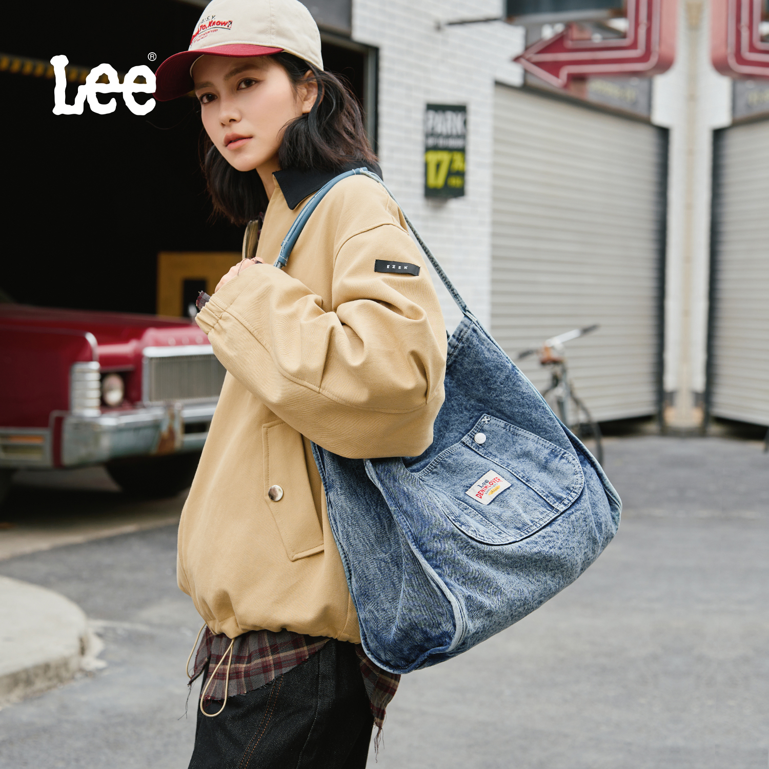 Lee野餐手提女托特包包