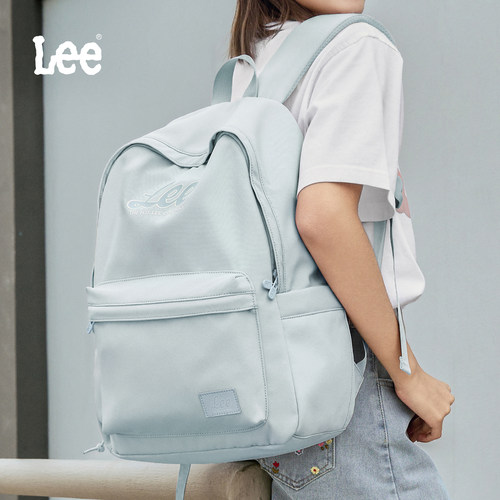 Lee潮流学生双肩包女初中生高中书包大容量旅游轻便背包电脑包男