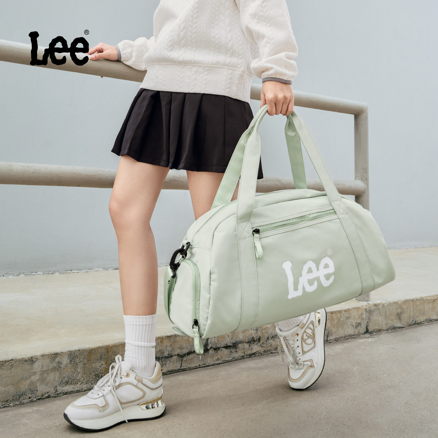 Lee干湿分离健身包旅行包女大容量短途轻便出差手提斜挎行李袋男