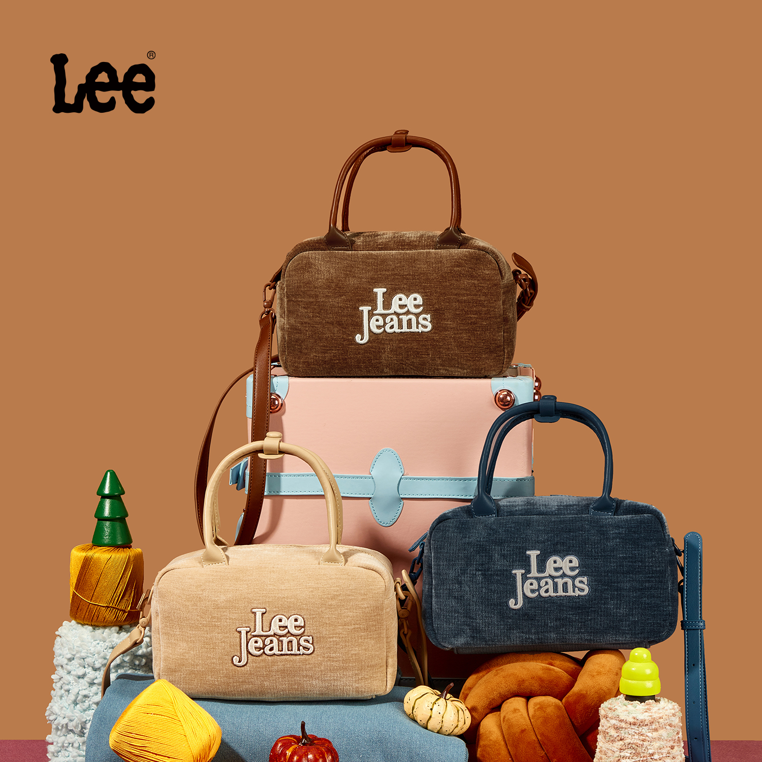 Lee官方丝绒复古保龄球