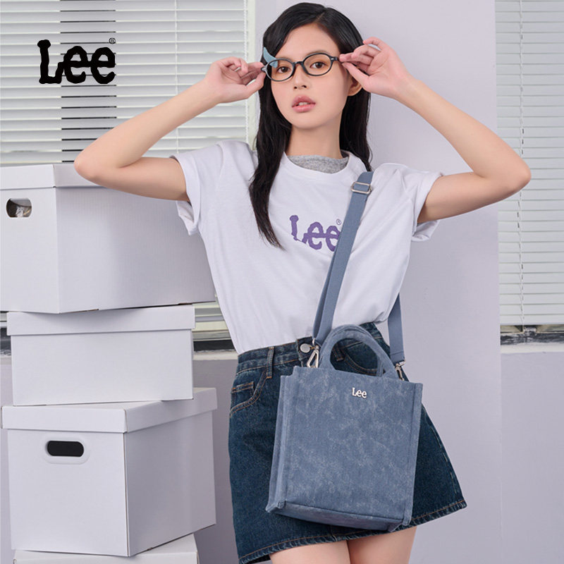 Lee官方丹宁牛仔托特包时尚复古斜挎包通勤单肩包休闲简约手提包,箱包皮具/热销女包/男包,单肩包,淘宝优惠券,粉丝福利购,淘宝优惠卷