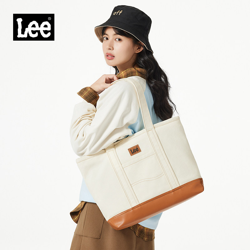Lee时尚休闲托特包女大容量通勤上班单肩包学生手提包电脑包手提