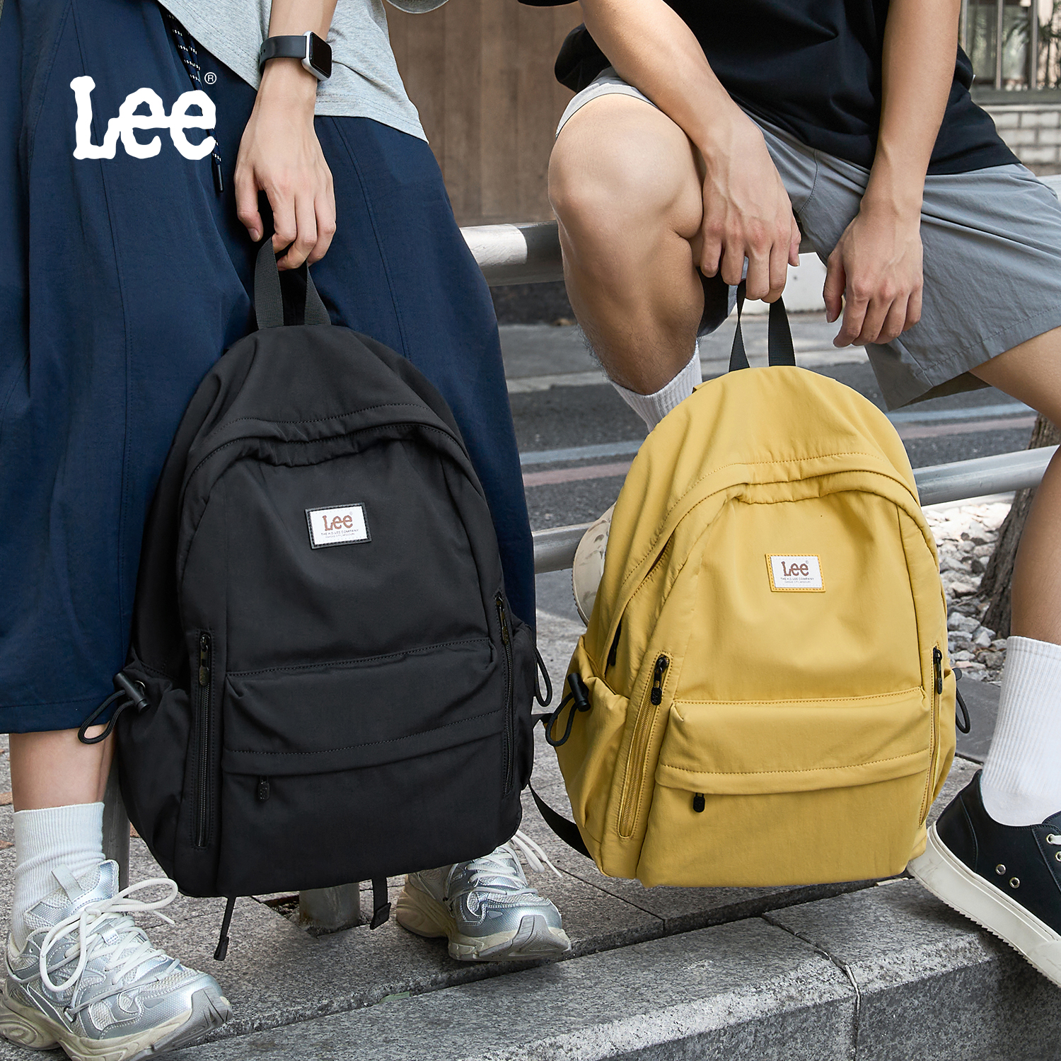 Lee官方休闲双肩包通勤大容量