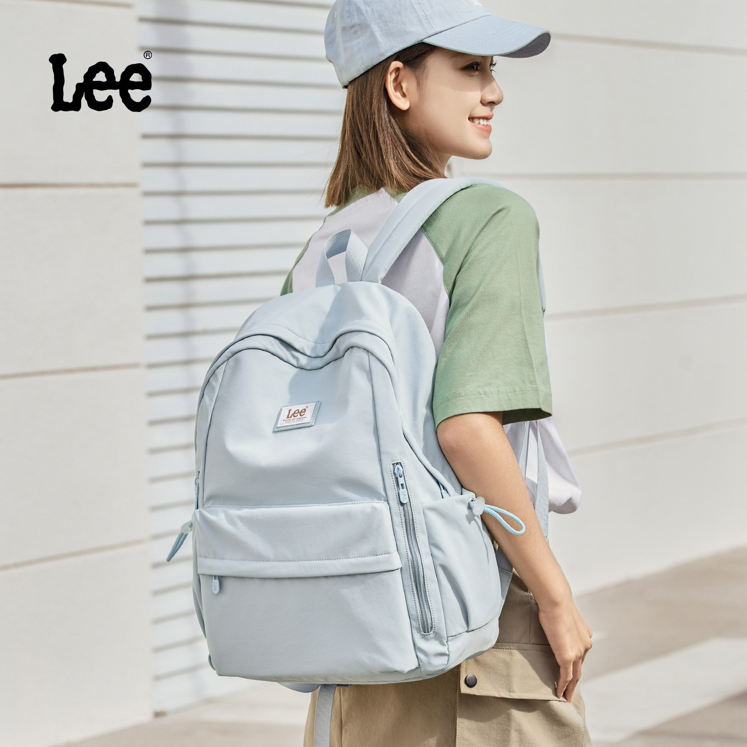 Lee新款双肩包女背包高中学生初中上课书包时尚森系大容量旅行包,箱包皮具/热销女包/男包,双肩背包,淘宝优惠券,粉丝福利购,淘宝优惠卷