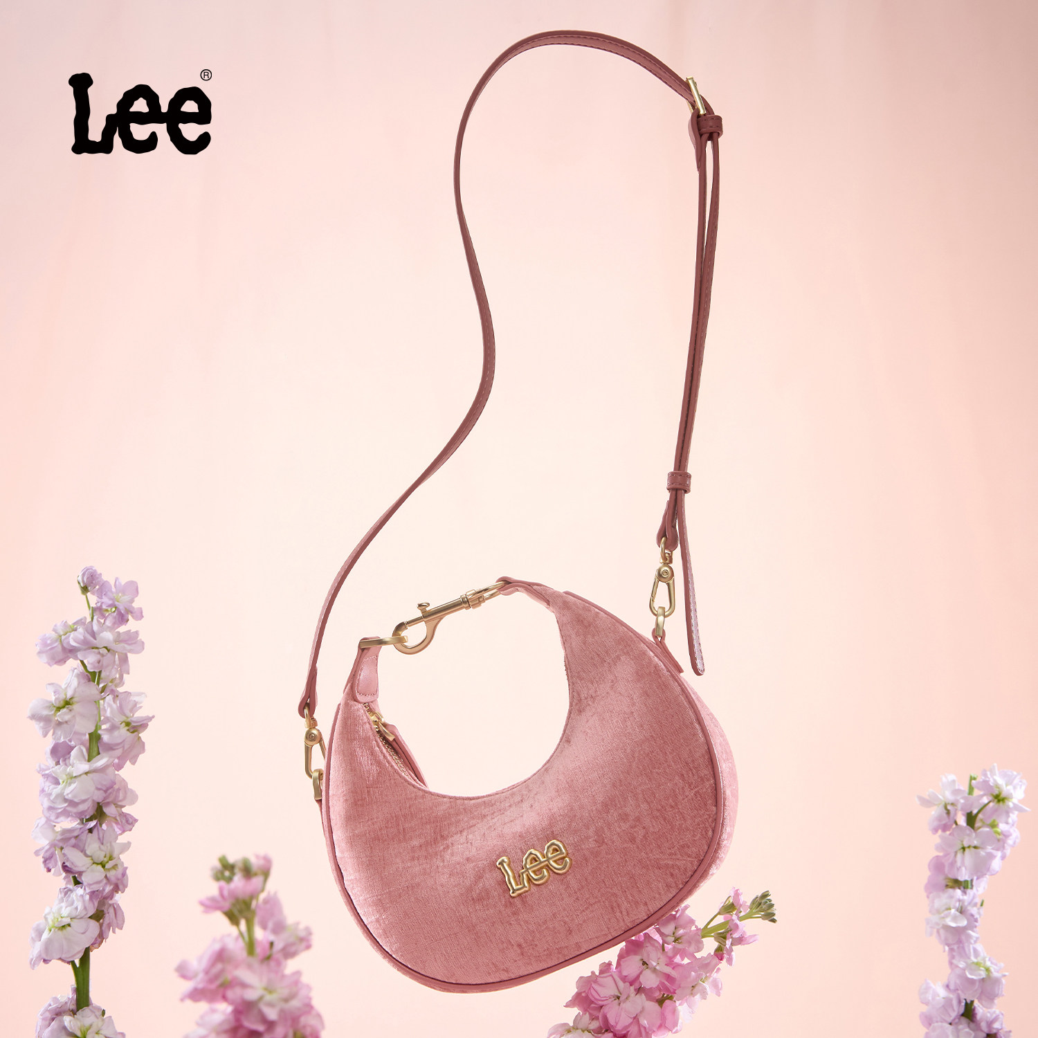 新年礼物Lee秋冬新款丝绒斜挎包女小众通勤百搭单肩包手拿月牙包,箱包皮具/热销女包/男包,通用款女包,淘宝优惠券,粉丝福利购,淘宝优惠卷