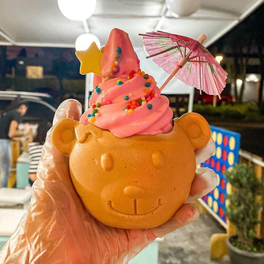 开口冰淇淋机卡通熊鲷鱼烧机烧机器爆款创业机器