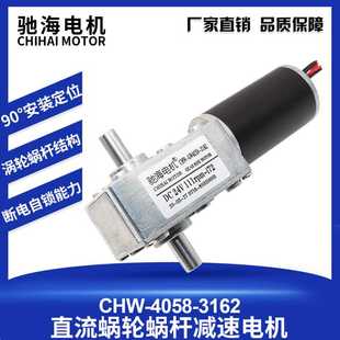 3162双向出轴直流涡轮蜗杆齿轮减速电机马达 驰海厂家直销GW4058