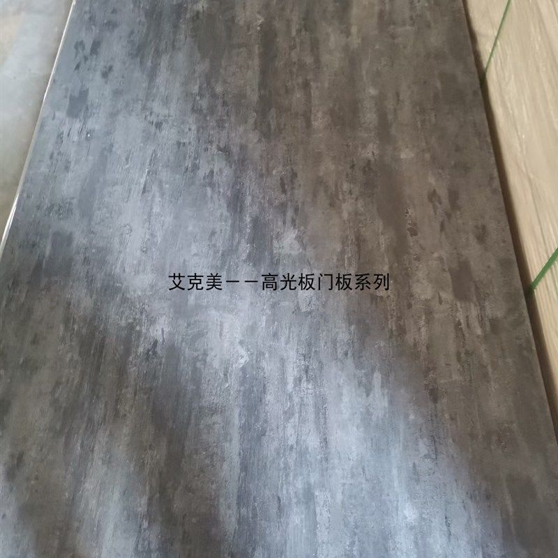 pet高光肤感衣柜整体橱柜门板定制三聚氰胺电视背景护墙木饰面装