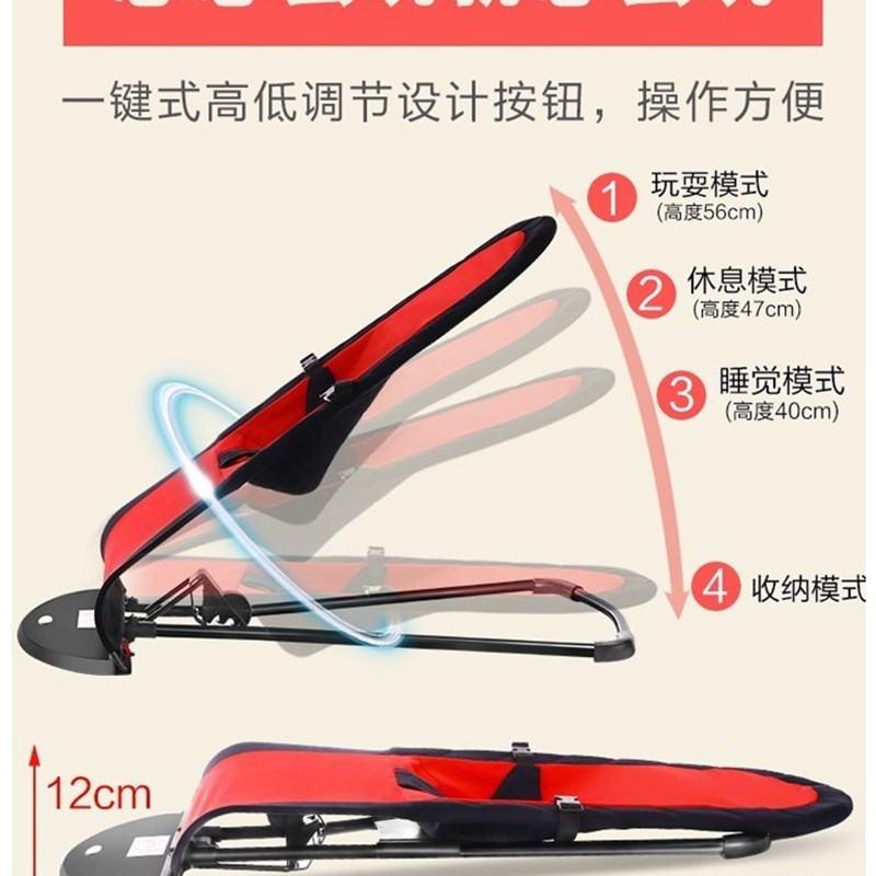 哄娃神器儿童手推摇摇车摇篮可溜哄睡小I孩安抚婴儿宝宝摇摇椅躺