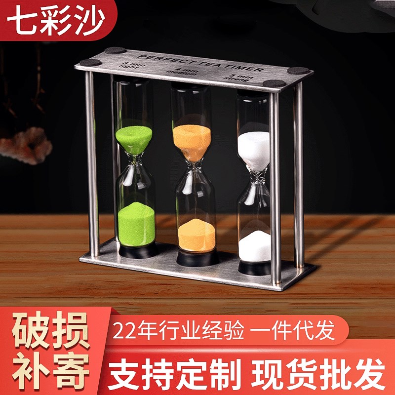 304不锈钢沙漏 3/4/5分钟欧式时间计时器 金属工艺品摆件计时器