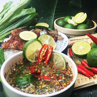 柠檬撒撇德宏傣味酸撒撇云南特产米线苦水撒撇速食傣味米线