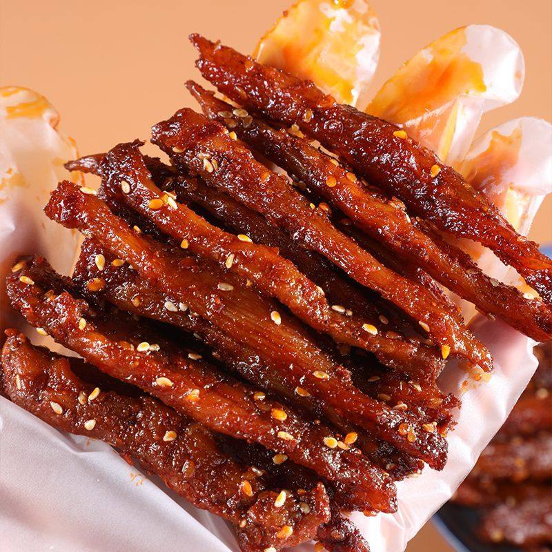 云南德宏特产小吃香辣牛肉干巴傣味火烤麻辣黄牛肉干即食追剧零食