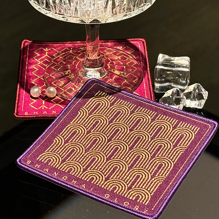 上海图书馆文创锦纹织绣杯垫海派旗袍防烫中式实用送礼家居用品
