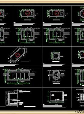 电力电缆井设计与安装图集CAD版(07SD101-8可编辑修模板