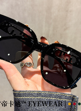 日本品质新款大框超轻TR90墨镜女方圆脸高级感显脸小偏光防止紫外