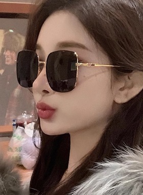 日本品质小红书同款大框墨镜女偏光镜新款高级感眼镜复古大脸显脸