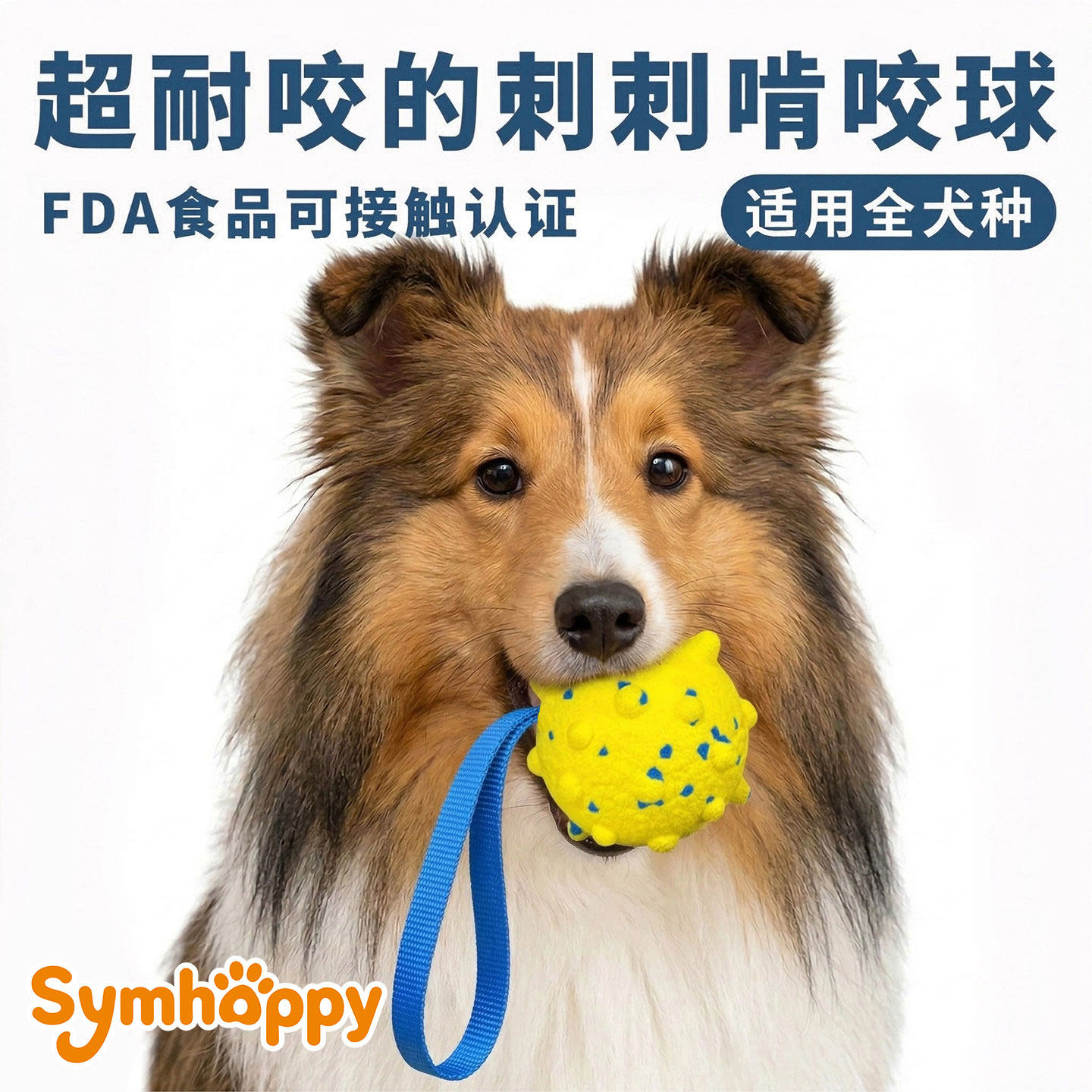 协贝狗狗玩具球磨牙球球狗狗玩具铃铛球发声训犬耐咬宠物响球